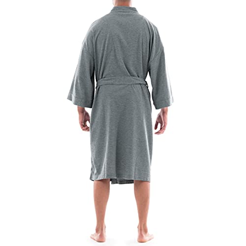Fruit of the Loom Men's Waffle Kimono Robe Bathrobe