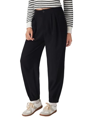 CIDER Women's Balloon Joggers Pants High Waist Botton Casual Stylish Trousers3