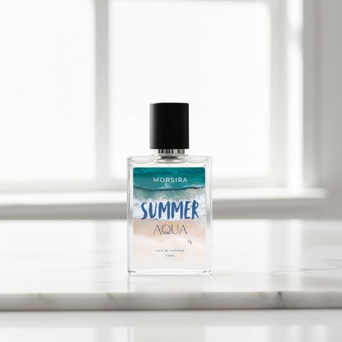Image of Summer Aqua Eau De Parfum 50ml - Fresh Ocean Inspired Fragrance for Men & Women | Light Aquatic Scent |Perfume Spray | Long Lasting Fresh Aroma