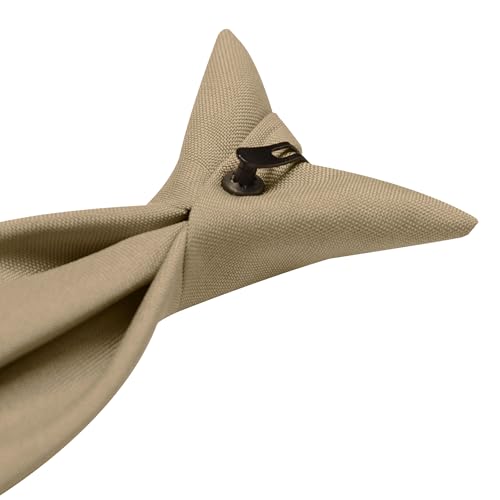 Image of Jacob Alexander Uniform Solid Clip-On Tie with Buttonholes