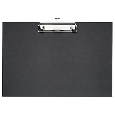 Veloflex 4817980 Writing Board A4 Horizontal Polypropylene Laminated Black Cover