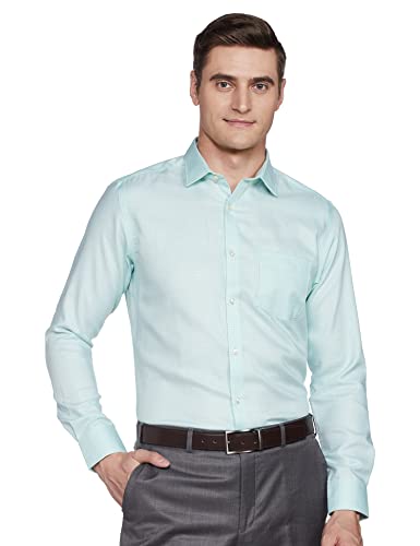 Image of Park Avenue Men's Pure Cotton Checks Pattern Regular Fit Semi Cutaway Collar Half Sleeve Formal Shirt