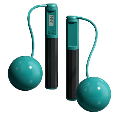 Huvqianu Cuerda de saltar inalámbrica | Entrenador de fitness inalámbrico | Cuerda de saltar de gimnasio con contador - para hombres, mujeres, adultos, niños, fitness, entrenamiento en casa