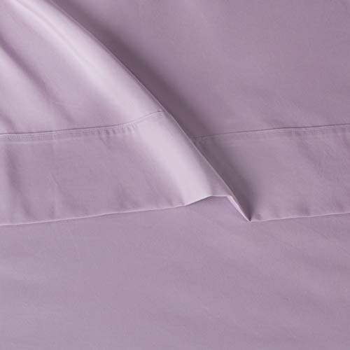 Amazon Basics Machine Washable Microfiber 4-Piece Sheet Set, King, Frosted Lavender, Solid by Amazon Basics - Image 4