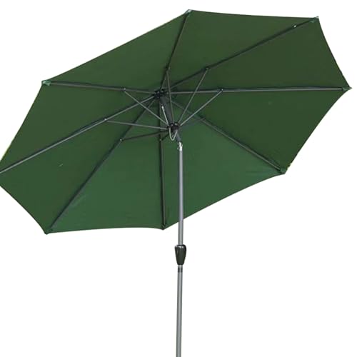 Parasol tarasowy przesunięty - Parasol na zewnątrz do ogrodu przy basenie pokładu trawnika - Przenośny parasol plażowy z UPF50+ ochrona przed przyciskiem nachyleniem i korbem ułatwiającym użytkowanie