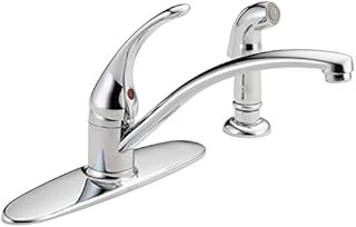 Delta Faucet Foundations Single-Handle Kitchen Sink Faucet, Chrome B4410LF