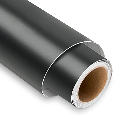 Lya Vinyl Matte Black Permanent Vinyl Roll, 12' x 6 FT Vinyl for Matte Black Adhesive Roll for Cutting Machine, Mug, Cup, Window & Home Decal