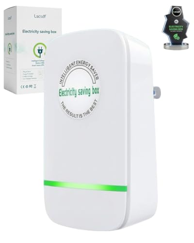 Power Plug Pro Electricity Saving Box 2026 New Power Factor Saver Plug in Energy Savings Device with Voltage Optimization Automatic Stable Voltage Regulator for Home Office (Style B-1PC)