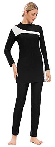 Muslim Swimsuits for Women Modest Swimwear 3 Piece Islamic Long Sleeve Burkini2