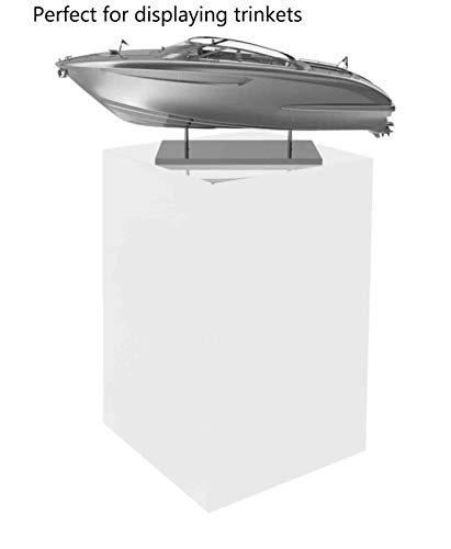 Marketing Holders White Platform Display Box 12"W X 12"D X 18"H Art Sculpture Open Bottom Acrylic Showcase Stand Expo Event Wedding Reception 5 Sided Pedestal Collectible Cube Cover Trophy Trinket #TOP5
