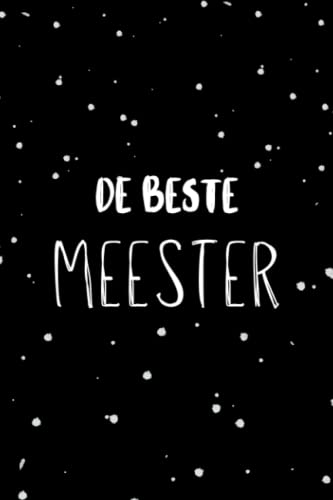 Notitieboek de beste meester | a5 formaat | Meester cadeau | afscheidcadeau meester | afscheid basisschool