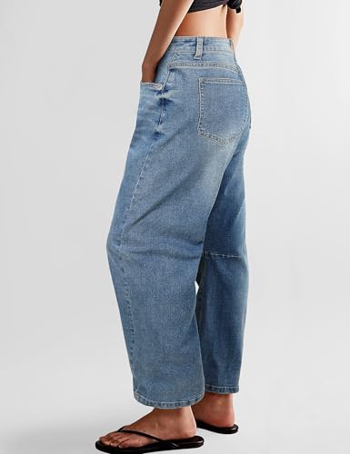 Leopard Pants Women Wide Leg Mid Rise Cheetah Print Pants Vintage Boyfriend Cropped Barrel Jeans Women2