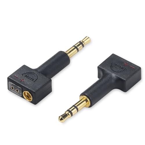 okcsc 2.5mm MMCX�E2Pin �ϊ� �ϊ��R�l�N�^ �C���z���W���b�N �ϊ� ���[2.5mm�i�I�X�j-MMCX�E2Pin�i���X�j Sol Republic�p V8�EV10�EV12�EX3�ɓK�� 2�Z�b�g �u���b�N