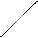 つっぱり棒 突っ張り棒 伸縮ポール ばね式強力タイプ ビニール 60~110cm 耐荷重1kg パイプ直径1.3cm 室内 カーテンレールポール クローゼットロッド (ブラック60~110cm)