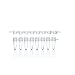 BRAND PCR 8-Strip Tube with Flat Cap, Polypropylene, Clear, 0.2 mL; 250/Pk
