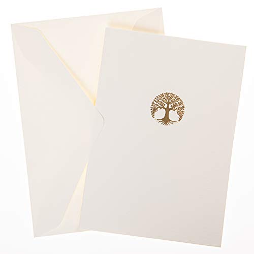 Image of Graphique Box of Cards, Tree - Includes 10 Cards with Matching Envelopes and Storage Box, Cute Stationery Made of Durable Heavy Cardstock, Cards Measure 3.25 inch x 4.75 inch