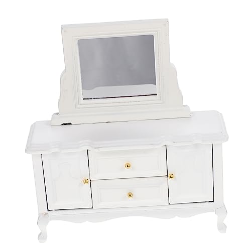 Coiffeuse miniature blanche Toyvian pour maison de poupée et loisir créatif