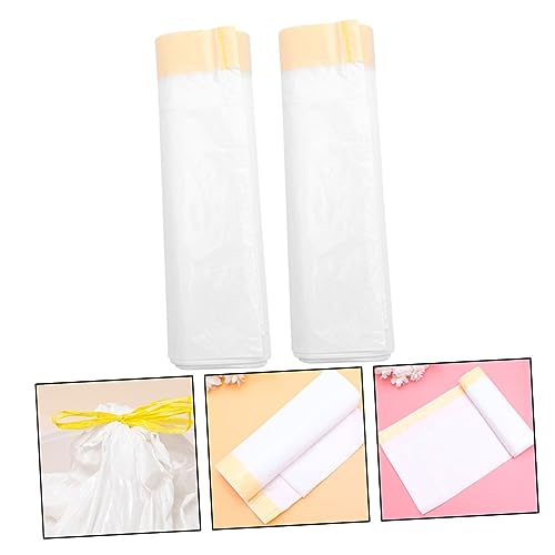 GRIRIW Box Liners 2 Rolls Drawstring Cat Litter Pan Bags Lightweight Fast