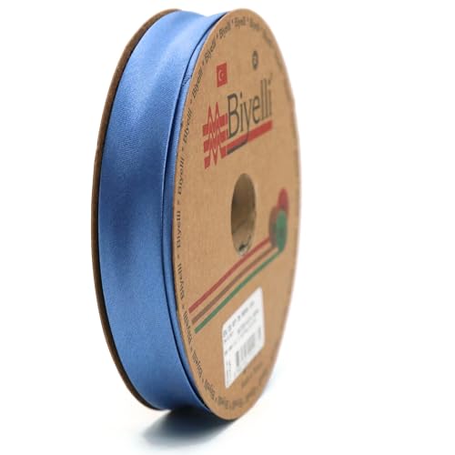 Image of Fold Satin Bias Tape - 99+ Colors - 3 /4 Inches Wide - 27 Yards - Fold Satin Binding Bias Ribbon Fabric Piping Bias Binding Tape for Sewing Clothing DIY BYS78
