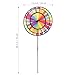 Totority Large Rainbow Windmill Cloth Pinwheel Three Layers Rotary Wind Spinner for Garden Yard Outdoor Decoration and Kids Toy
