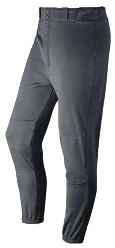 Martin Sports Women's Double Knit Polyester, Belt Loop Softball Pants (Charcoal, Small)