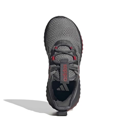 adidas Unisex-Kids Kaptir 4.0, Grey/Grey/Better Scarlet, 11 - image 2