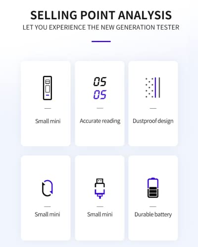 Image of E-60 Non-Contact Alcohol Breath Analyzer with LCD Display, Type-C Charging, 10-Second Rapid Results, Alcohol Measuring Device for Personal & Organizations, Drunk and Drive Testing Machine
