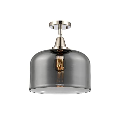 Innovations 447-1C-PN-G73-L One Light Flush Mount from Franklin Restoration Collection