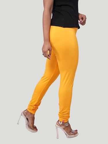 Image of Le-Soft Ladies Cotton Legging | Buttery Soft Stretchy Fit | Churidar Length | Leggings for Women and Girls | Small - 3XL Plus