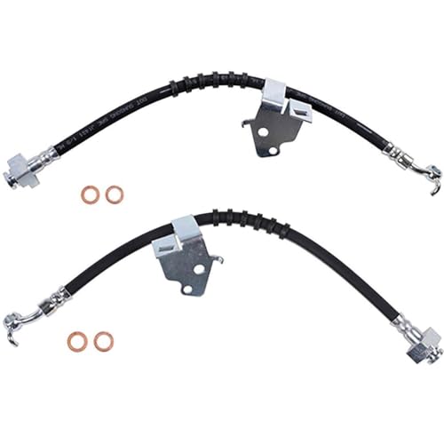 Brake Lines Hoses - 2PCS Front Brake Lines, Front Brake Hose Brake Hydraulic Hose Kit Fits Mercury Milan 2011 2010 Fits Fusion 2012 2011 2010 Fits Lincoln MKZ 2012 2011 2010 2009