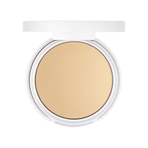 FLOWER Beauty By Drew Barrymore Light Illusion Perfecting Powder - Powder Foundation + Setting Powder for Makeup - Medium Buildable Coverage - Natural Glow + Flawless Finish (Caramel)