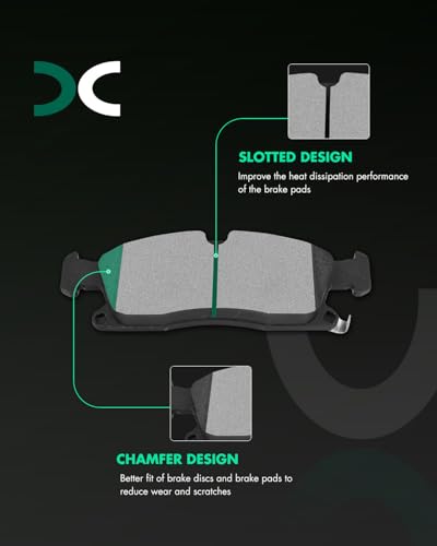 Image of SCITOO D1904-8856 Disc Brake Pads Sets Front Metal Brake Pads w /Hardware | For Mercedes-Benz For GL350 2013-2016,For GL450 2013-2016,For GLE400 2018,For GLS450 2017-2019