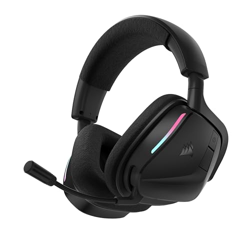 Corsair Void v2 Casque de Jeu sans Fil avec Bluetooth pour PC, PS5, PS4, Switch et Mobile – Dolby Atmos, Multiplateforme sans Fil Double, Batterie Longue...