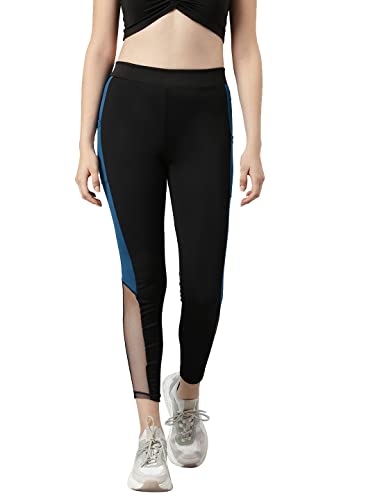 Image of Aarika Women's Black-Blue Color Track Pant