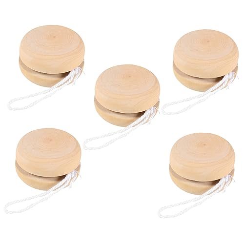 DIYEAH DIY Painting Balls 5pcs Wooden Graffiti Child Toy for Boys and Girls Brain Coordination Exercise Toy Artistic Decorations