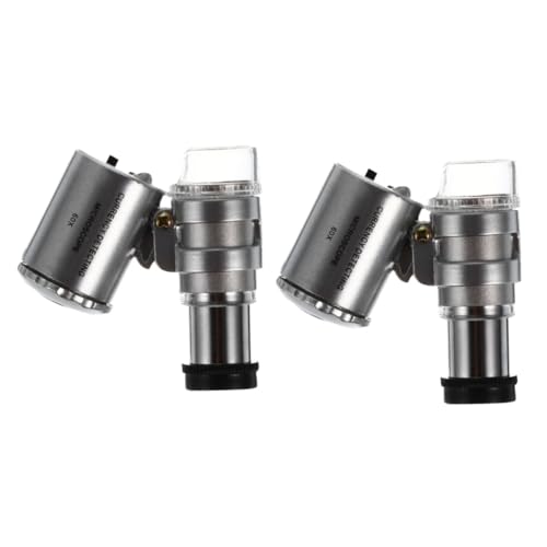 Rilevatore lenti d'ingrandimento per gioielli: dotato luce led, che luce sufficiente in qualsiasi condizione luminosità, d'ingrandimento per microscopio portatile