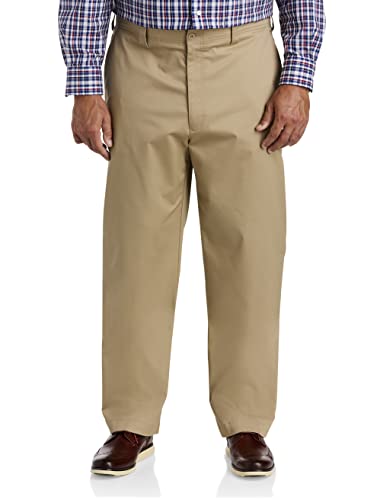 Oak Hill by DXL Men's Big and Tall Straight-Fit Tech Pants Vintage Khaki 44 x 28