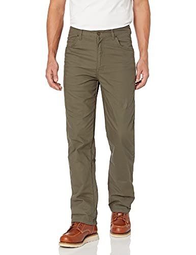 Smith's Workwear Men's Stretch Fleece-Lined Canvas 5-Pocket Pant