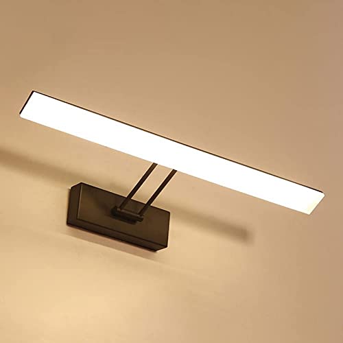 Lampe de mur de décor LED noire pour éliminer les ombres du miroir