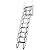 Retractable Loft Foldable Ladder with 2 Handrails and Pull-Down System Anti-Slip Retractable Folding Stair Load Capacity 660Lbs (2.2M)