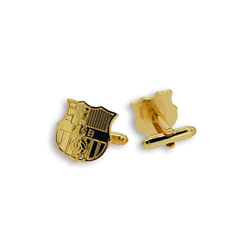 Gemelolandia | Gemelos para Camisa del Equipo BlauGrana Dorado Gemelos Originales Para Camisas | Para Hombres y Niños | Regalos Para Bodas, Comuniones, Bautizos y Otros Eventos