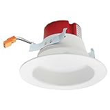 Elco EL41740 4' Integrated LED Reflector Recessed Trim - 1000 Lumens 4000 Kelvin - White