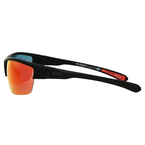 Foster Grant Men's All Terrain Gilbert Wrap Sunglasses, Black, 72.5mm3