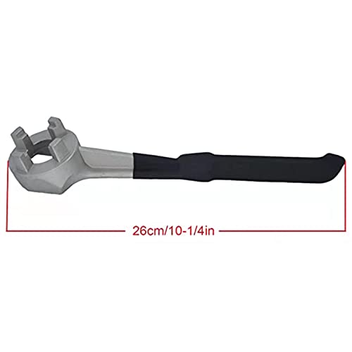 Image of Aluminum Drum Wrench, Bung Wrench, Barrel Opener Tool for Opening 10 15 20 30 55 Gallon Drum, Fits 2 inch and 3 /4 inch Bung Cap