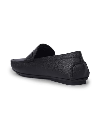 Image of Liberty Fortune SME-2E Loafer Shoes for Men - Brown & Black, Non-Lacing Casual Slip-On Loafers - Ideal for Office, Party, Wedding, Kurta - Lightweight and Comfortable