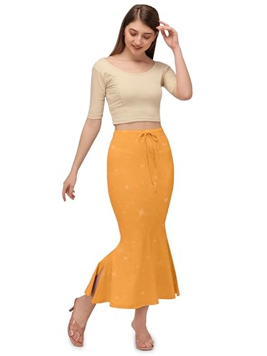 Image of Mehrang Stretchable Shimmer Saree Shapewear Petticoat for Women, Skirts for Women,Shape Wear Dress for Saree