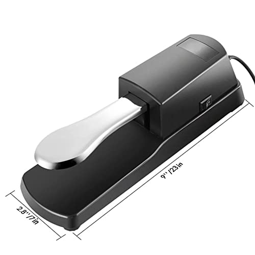 Pedal de Piano Eletrônico, Acabamento Galvanizado Antiderrapante, Resistente à Corrosão, Fácil de Op