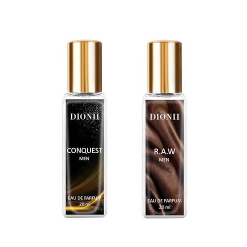 Image of Dionii Eau De Parfum Gift Set for Men | R.A.W, CONQUEST Perfume Set | Long Lasting Fragrance (2 x 20ml Each)