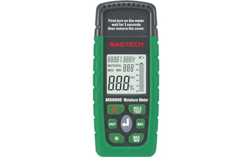Hygromètre MS6900 bois béton et mini compteur d'humidité digital bâtiment testeur LCD