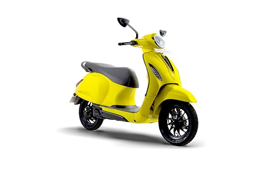Image of Chetak 3001 by Bajaj Auto High Speed Electric Scooter with charger - Lime Yellow - Ex-Showroom